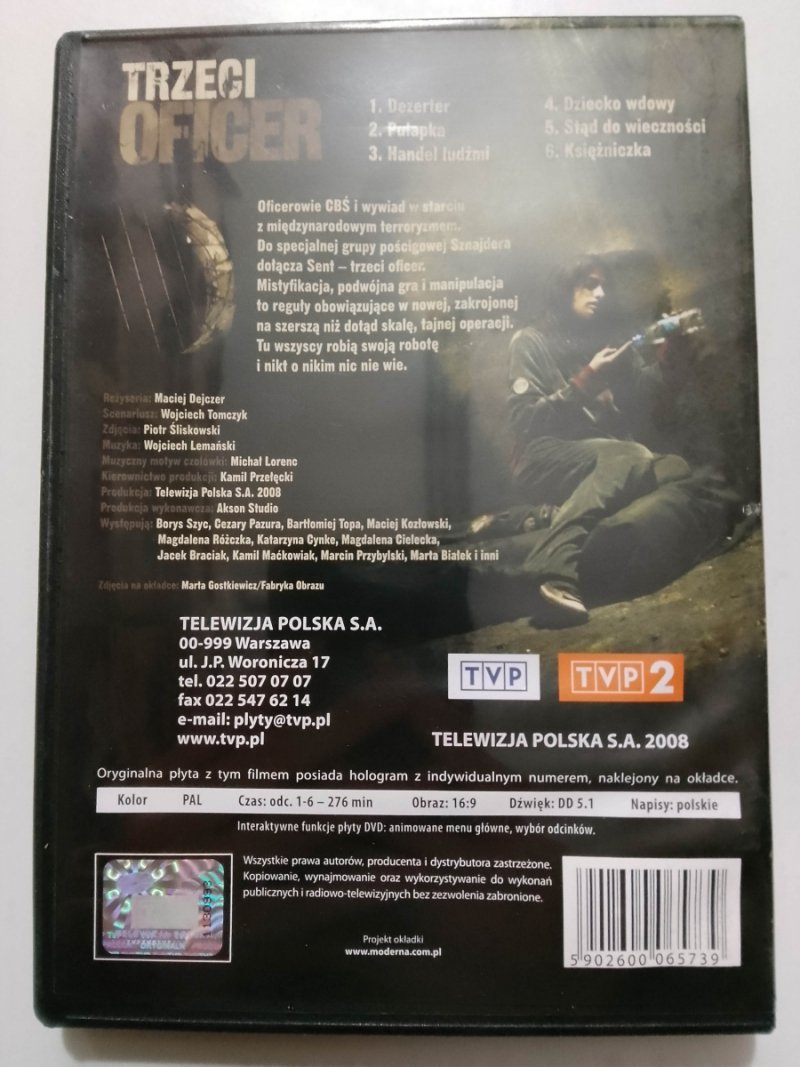 DVD. SERIAL MACIEJA DEJCZERA. TRZECI OFICER
