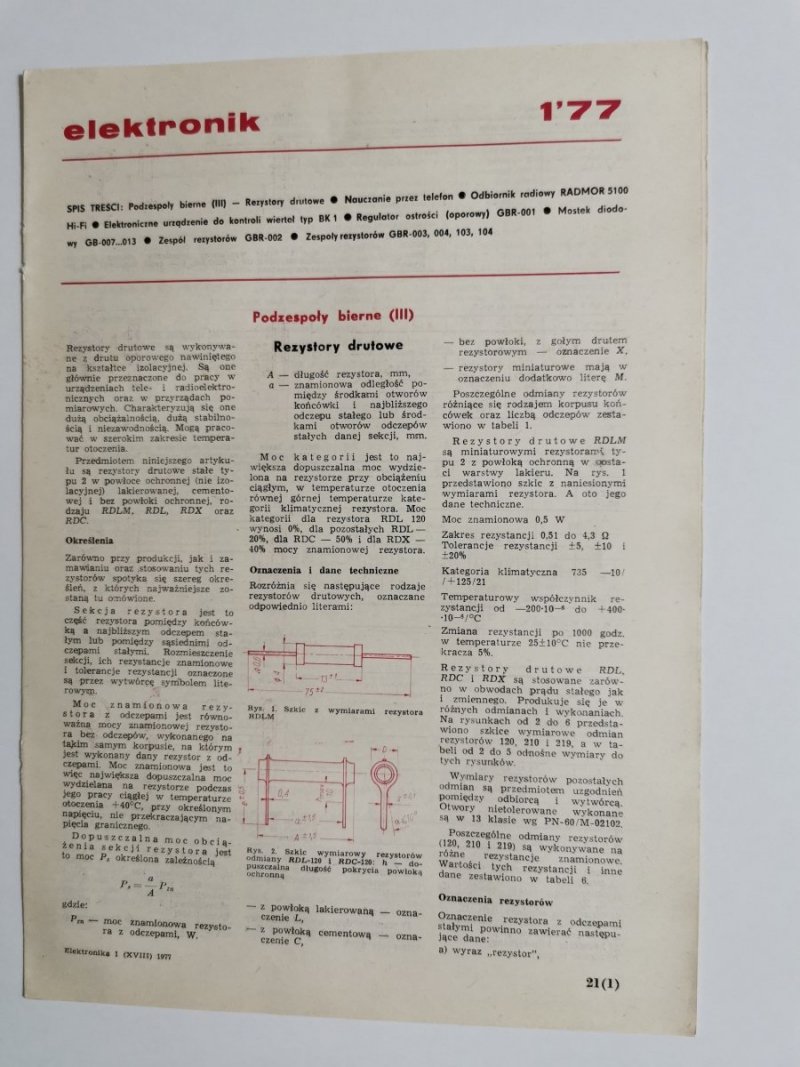 ELEKTRONIK NR 1'77