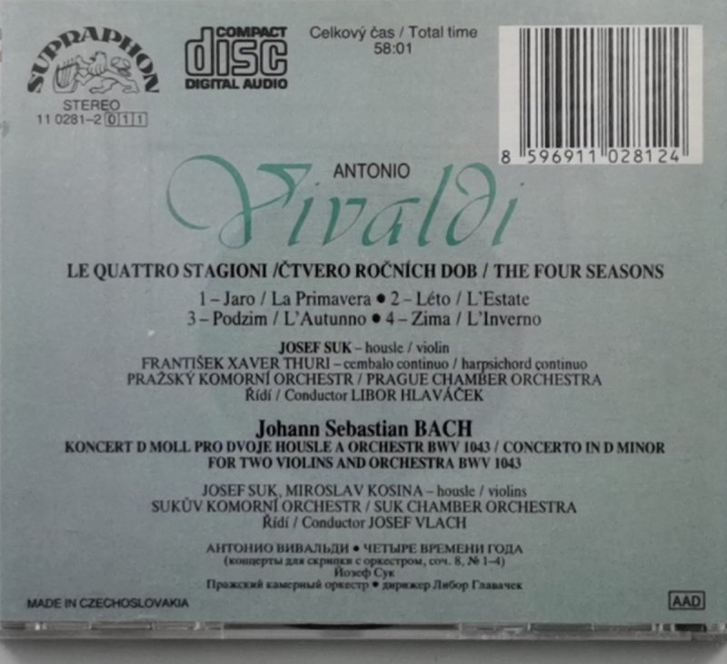 CD. VIVALDI THE FOUR SEASONS