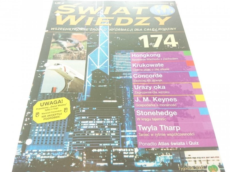 ŚWIAT WIEDZY NR 174 TYGODNIK 2000