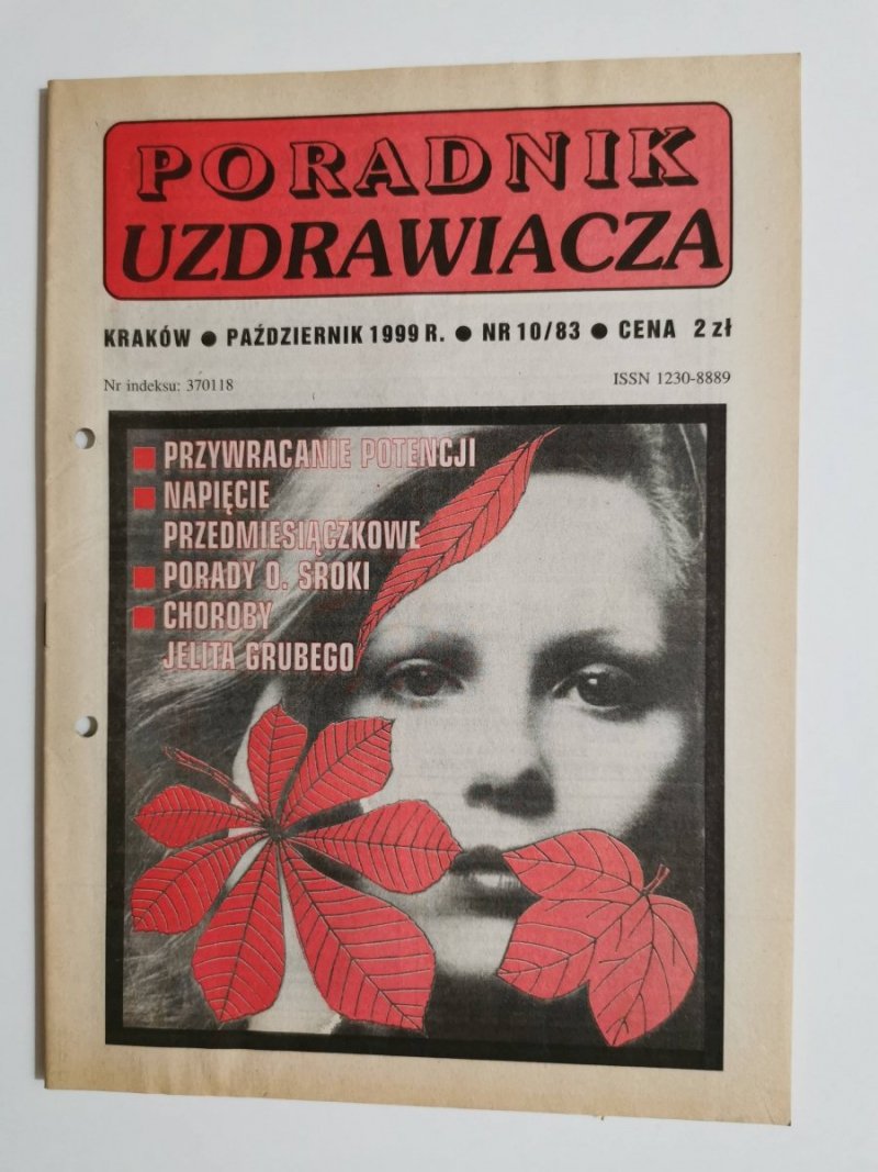 PORADNIK UZDRAWIACZA NR 10/83 PAŹDZIERNIK 1999 r.