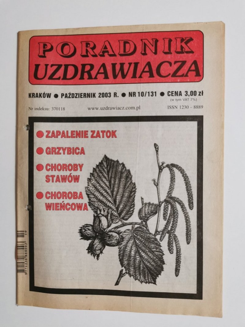 PORADNIK UZDRAWIACZA NR 10/131 PAŹDZIERNIK 2003 r.