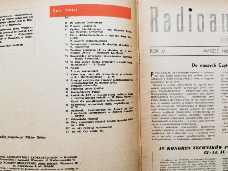 Radioamator i krótkofalowiec 3/1961