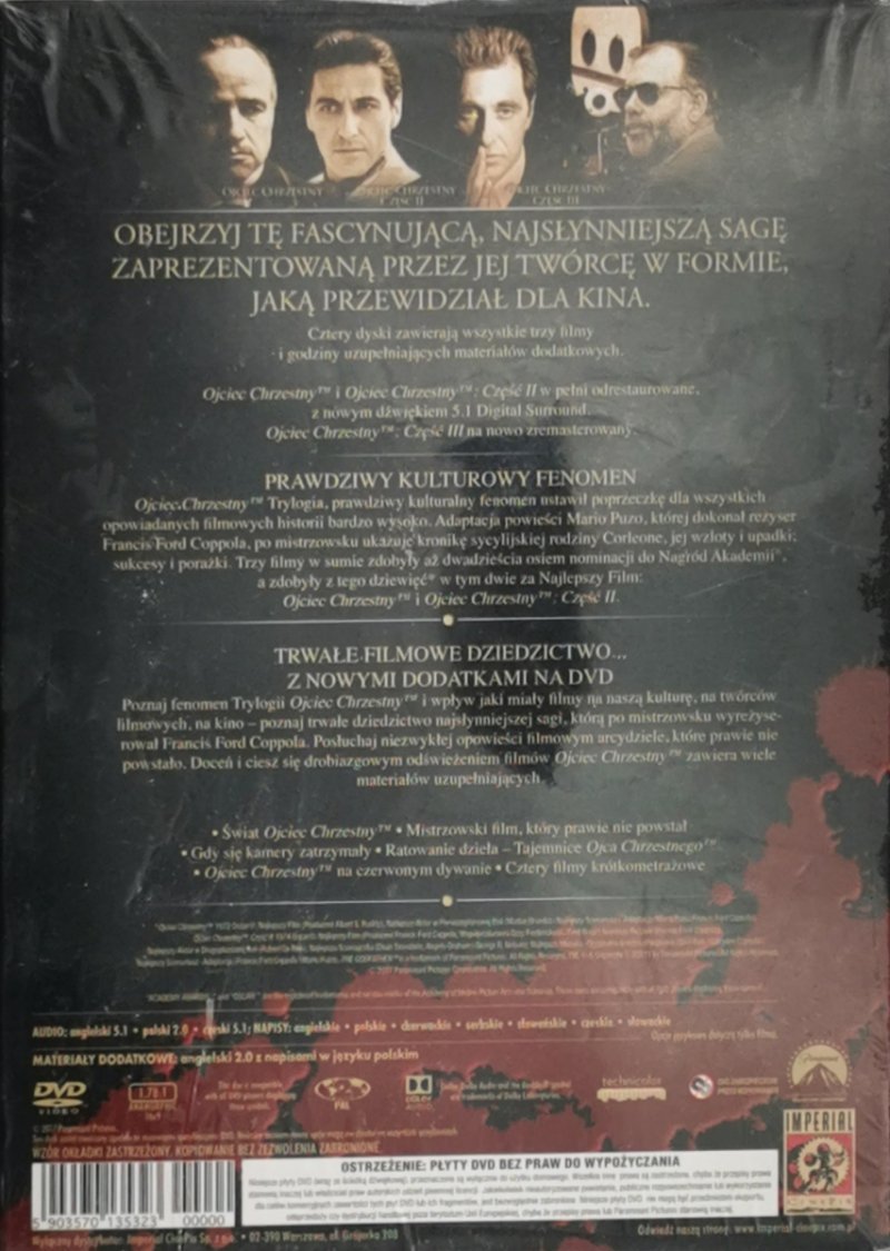 DVD. OJCIEC CHRZESTNY KOLEKCJONERSKA TRYLOGIA