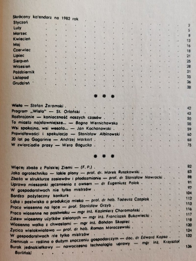 PORADNIK ROLNIKA. KALENDARZ NA ROK 1981
