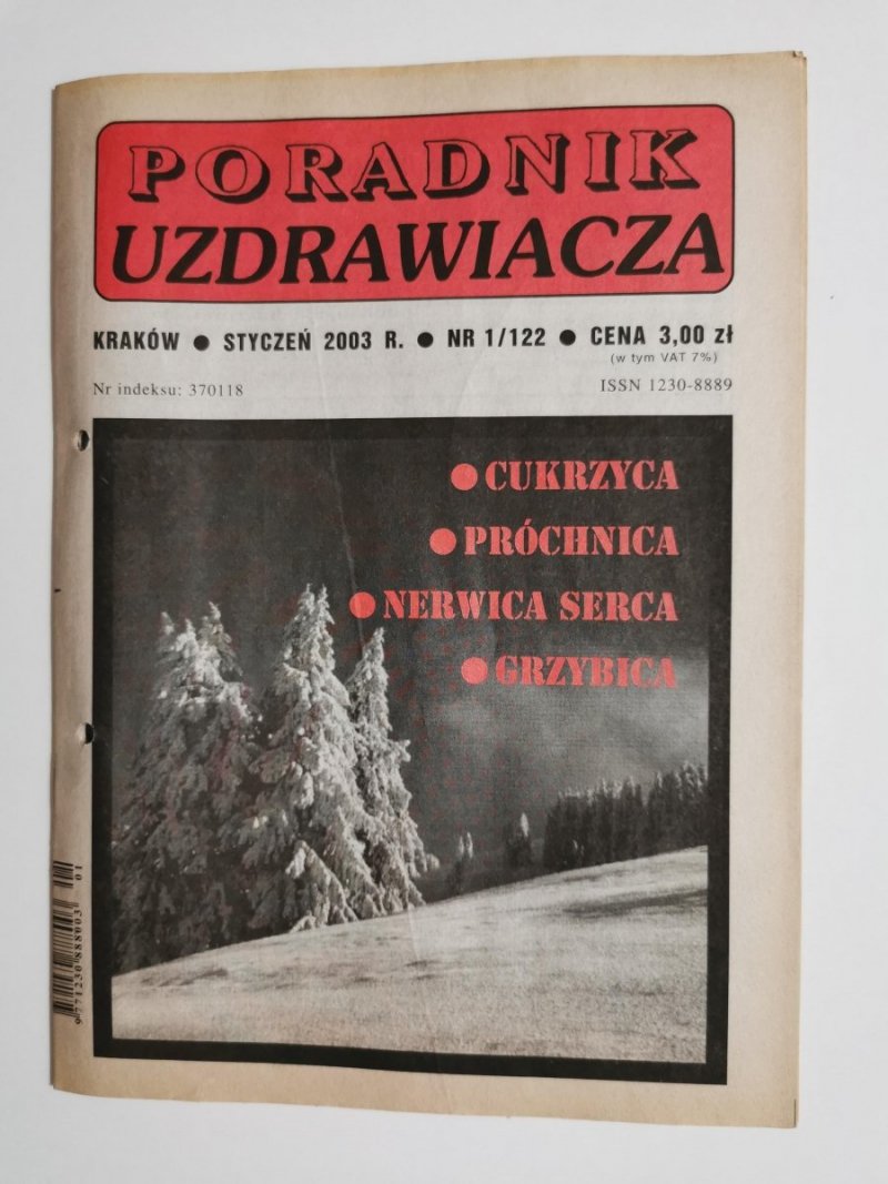 PORADNIK UZDRAWIACZA NR 1/122 STYCZEŃ 2003 r.