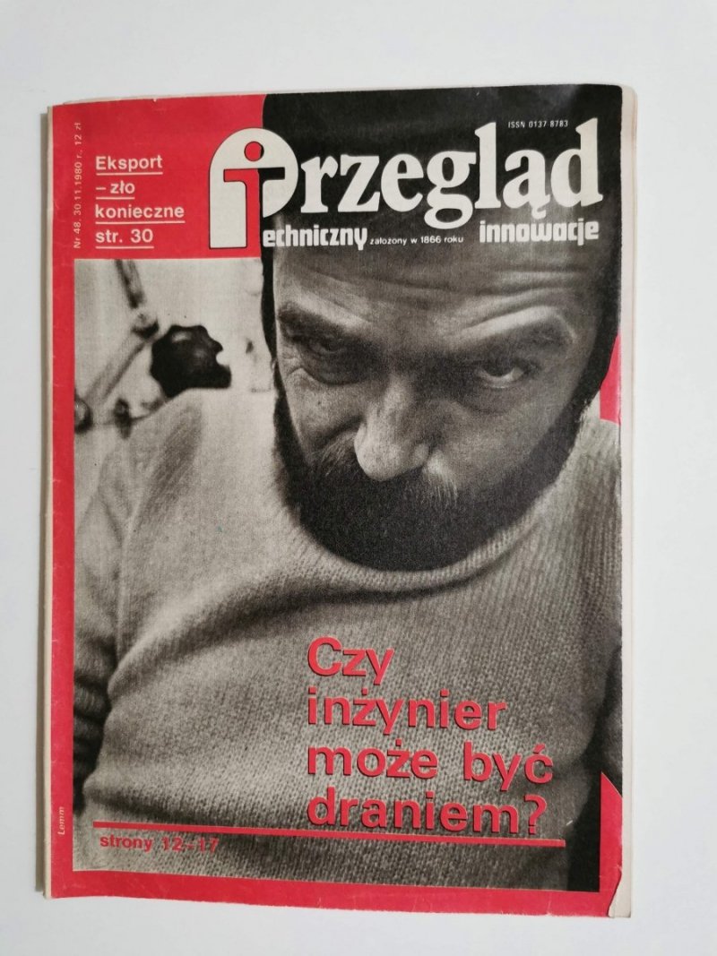 PRZEGLĄD TECHNICZNY INNOWACJE NR 48 30.11.1980