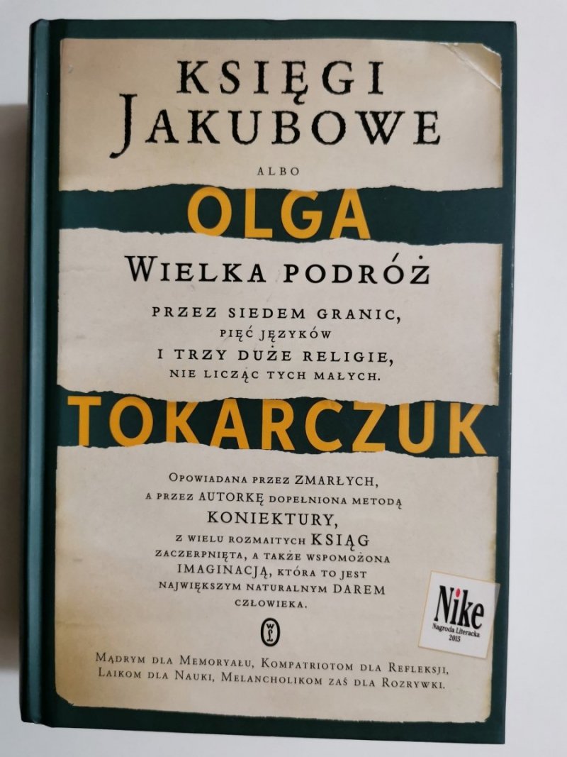 KSIĘGI JAKUBOWE. WIELKA PODRÓŻ - Olga Tokarczuk 