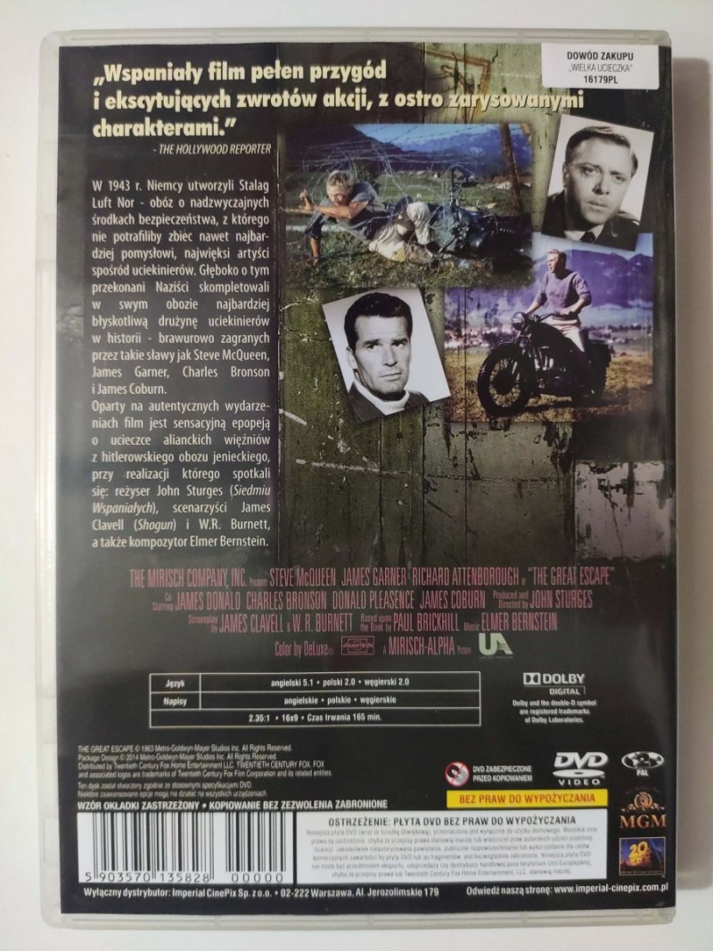 DVD. WIELKA UCIECZKA