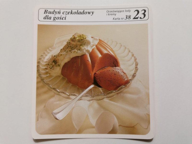 KARTA KULINARNA NR. 38 BUDYŃ CZEKOLADOWY DLA GOŚCI