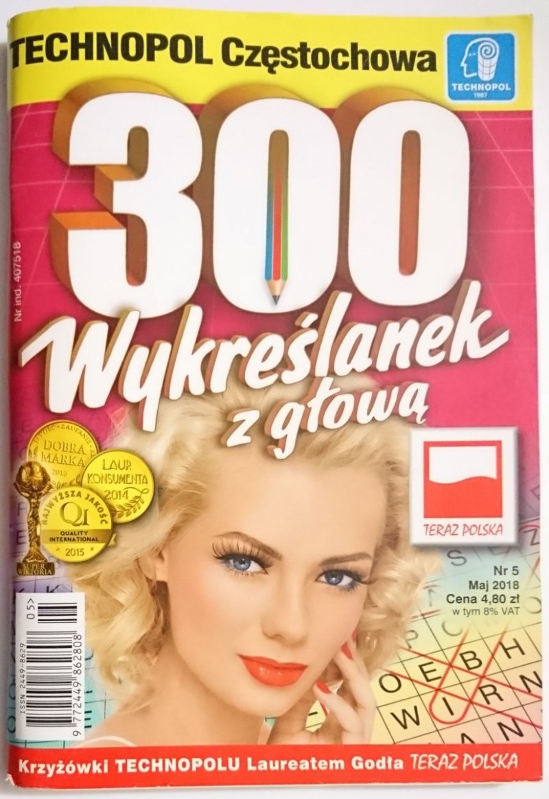 300 WYKREŚLANEK Z GŁOWĄ NR 5 MAJ 2018