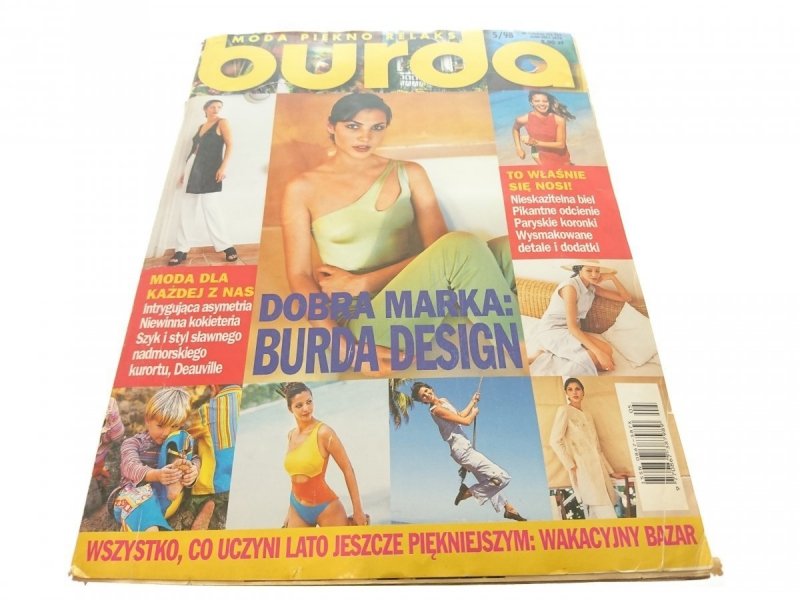 BURDA. MODA PIĘKNO RELAKS NR 5/98 DOBRA MARKA