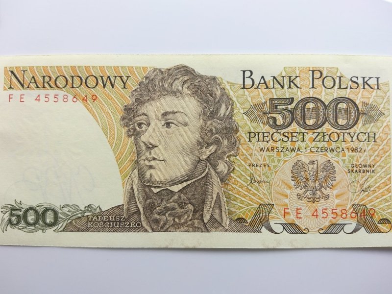 NARODOWY BANK POLSKI BANKNOT 500 ZŁ FE 4558649
