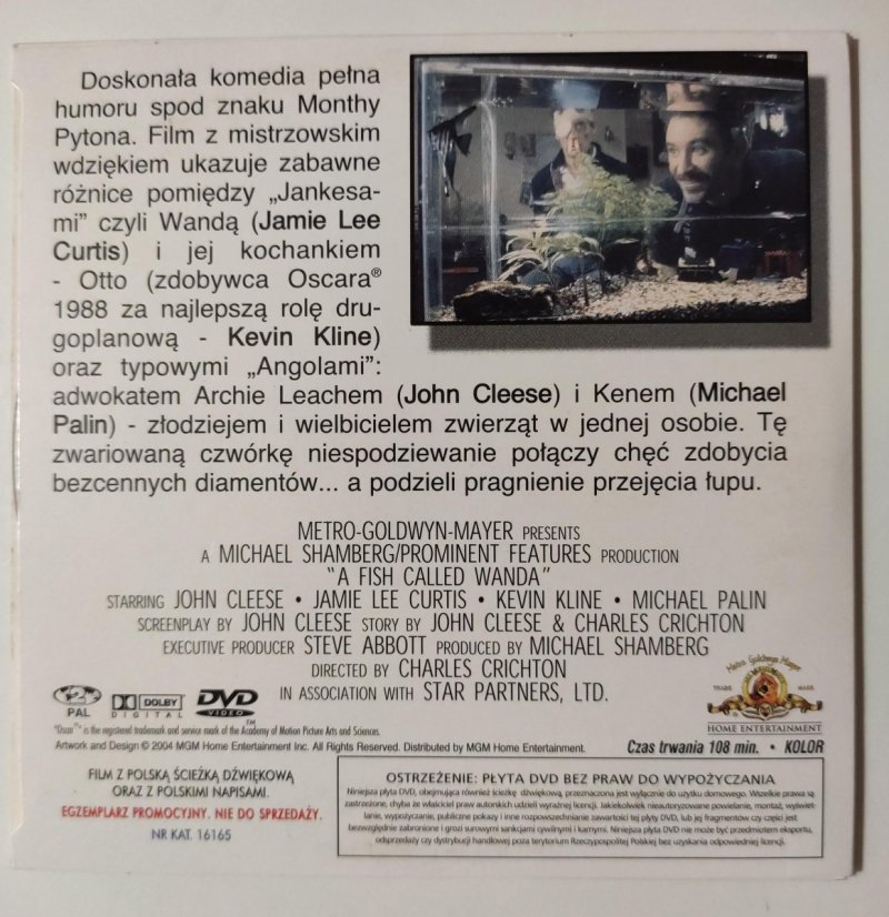 DVD. RYBKA ZWANA WANDĄ