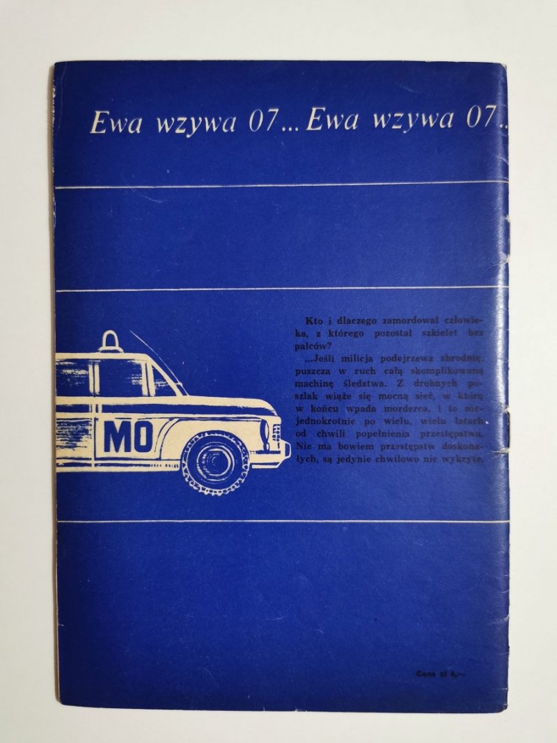 EWA WZYWA 07 NR 3 SZKIELET BEZ PALCÓW - Jerzy Edigey 1968