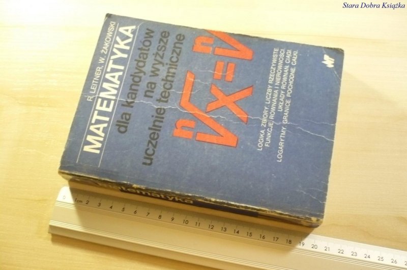 MATEMATYKA DLA KANDYDATÓW... - Leitner 1980