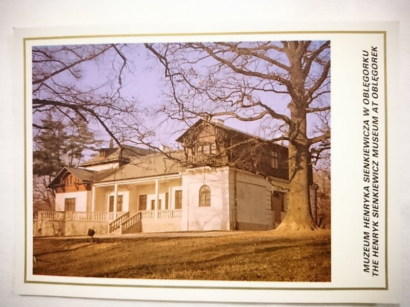 MUZEUM HENRYKA SIENKIEWICZA W OBLĘGORKU. PAŁACYK, WIDOK OD STRONY PARKU