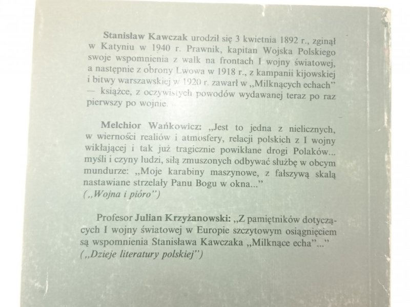 MILKNĄCE ECHA - Stanisław Kawczak 1991