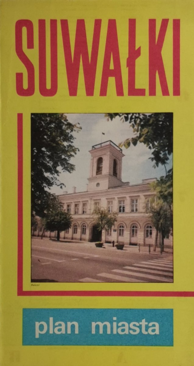 SUWAŁKI PLAN MIASTA MAPA 1987