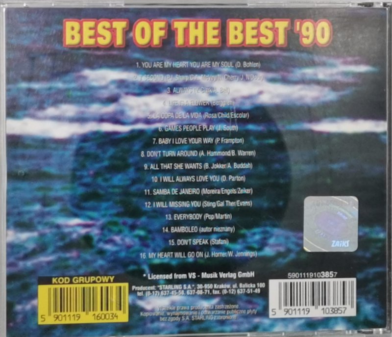 CD. BEST OF THE BEST ‘90