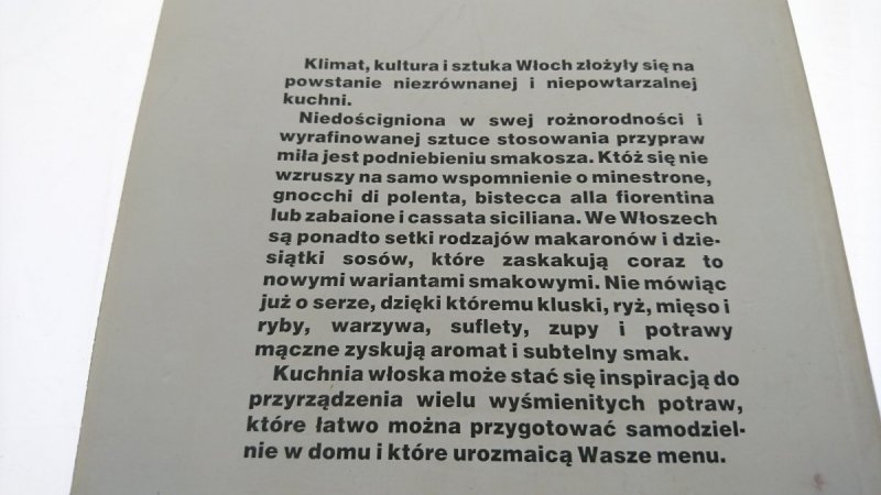 KUCHNIA WŁOSKA - Marianne Piepenstock 1991