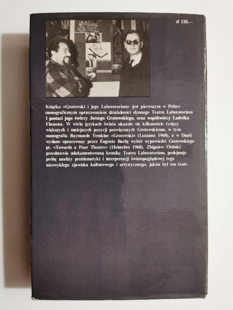 GROTOWSKI I JEGO LABORATORIUM - Zbigniew Osiński 