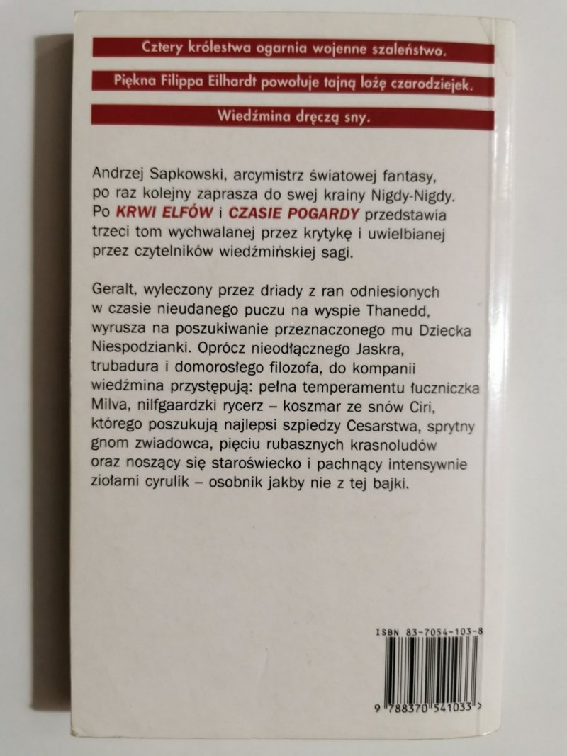 WIEDŹMIN. CHRZEST OGNIA - Andrzej Sapkowski