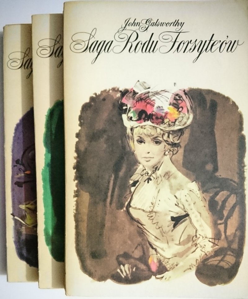 SAGA ROD FORSYTE'ÓW TOMY OD 1 DO 3 - Galsworthy