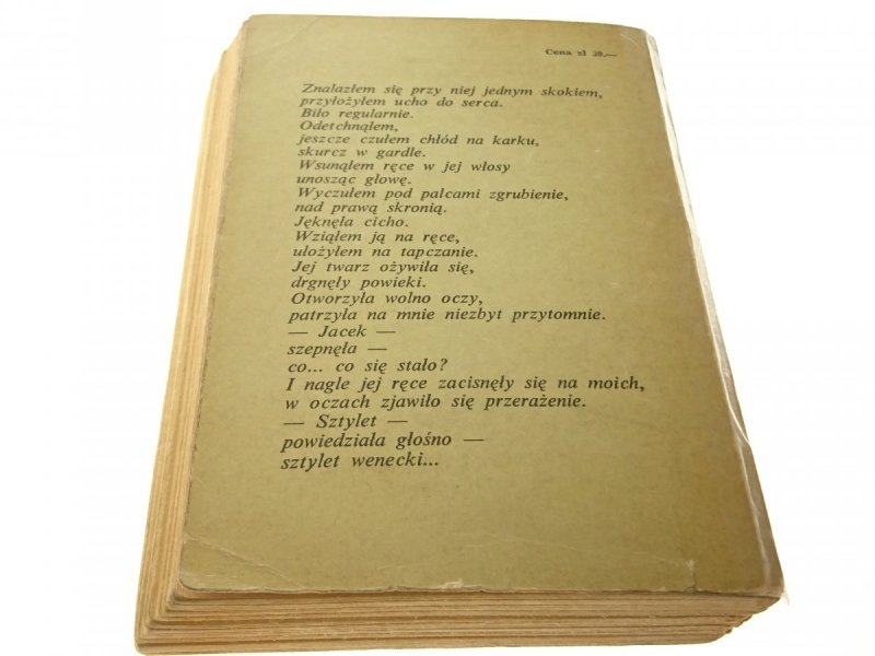 SZTYLET WENECKI TOM I - Jacek Joachim 1972
