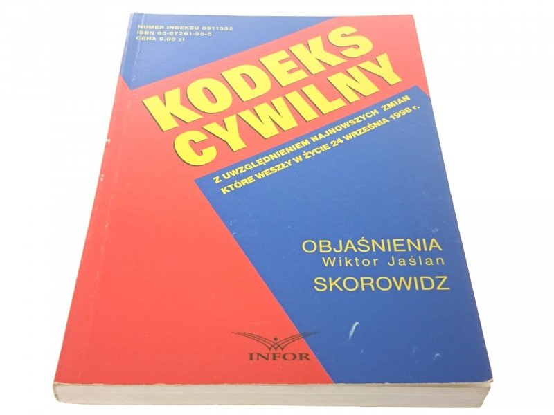 KODEKS CYWILNY Z UWZGLĘDNIENIEM.... (1998)