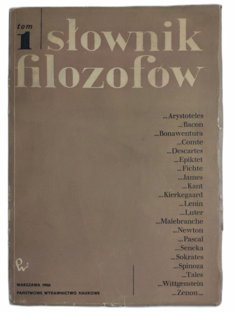 SŁOWNIK FILOZOFÓW TOM 1 - Kazimierz Ajdukiewicz