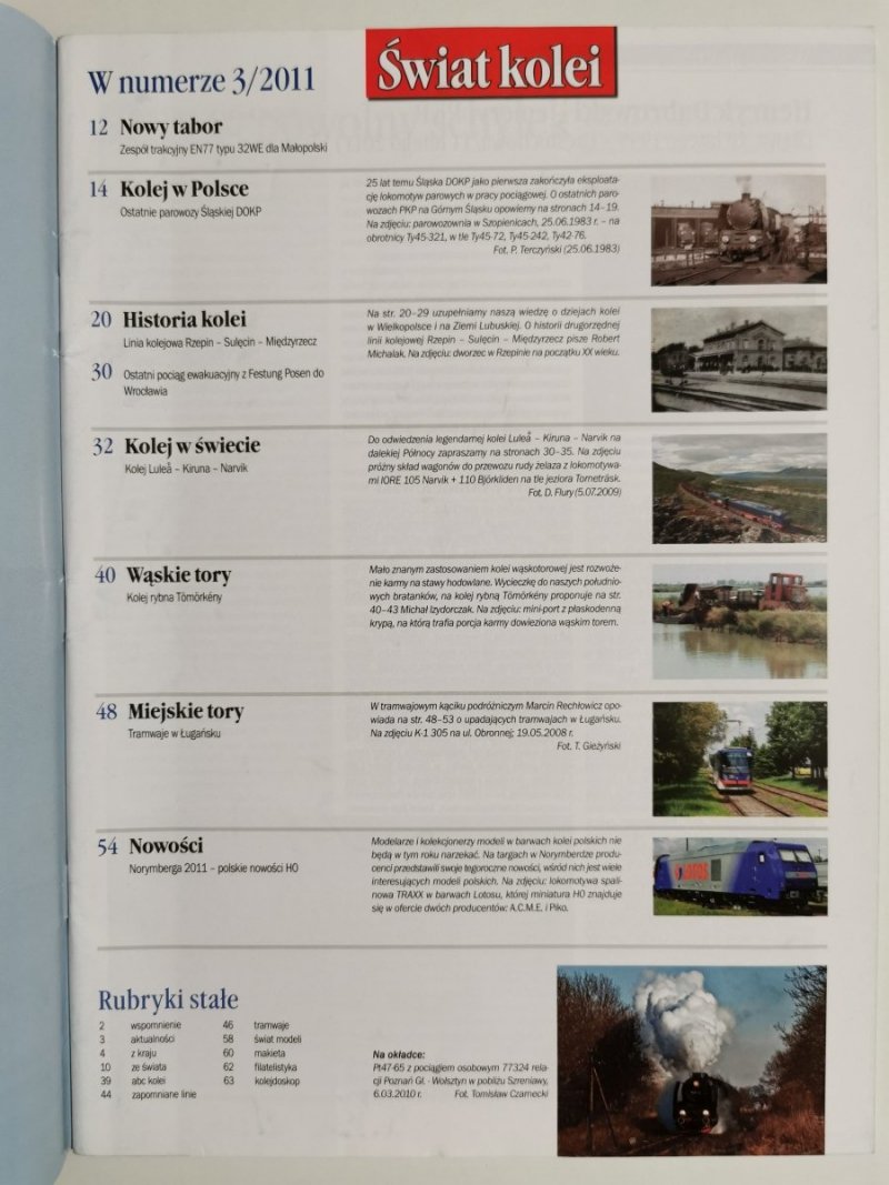 Miesięcznik. Świat kolei 03/2011