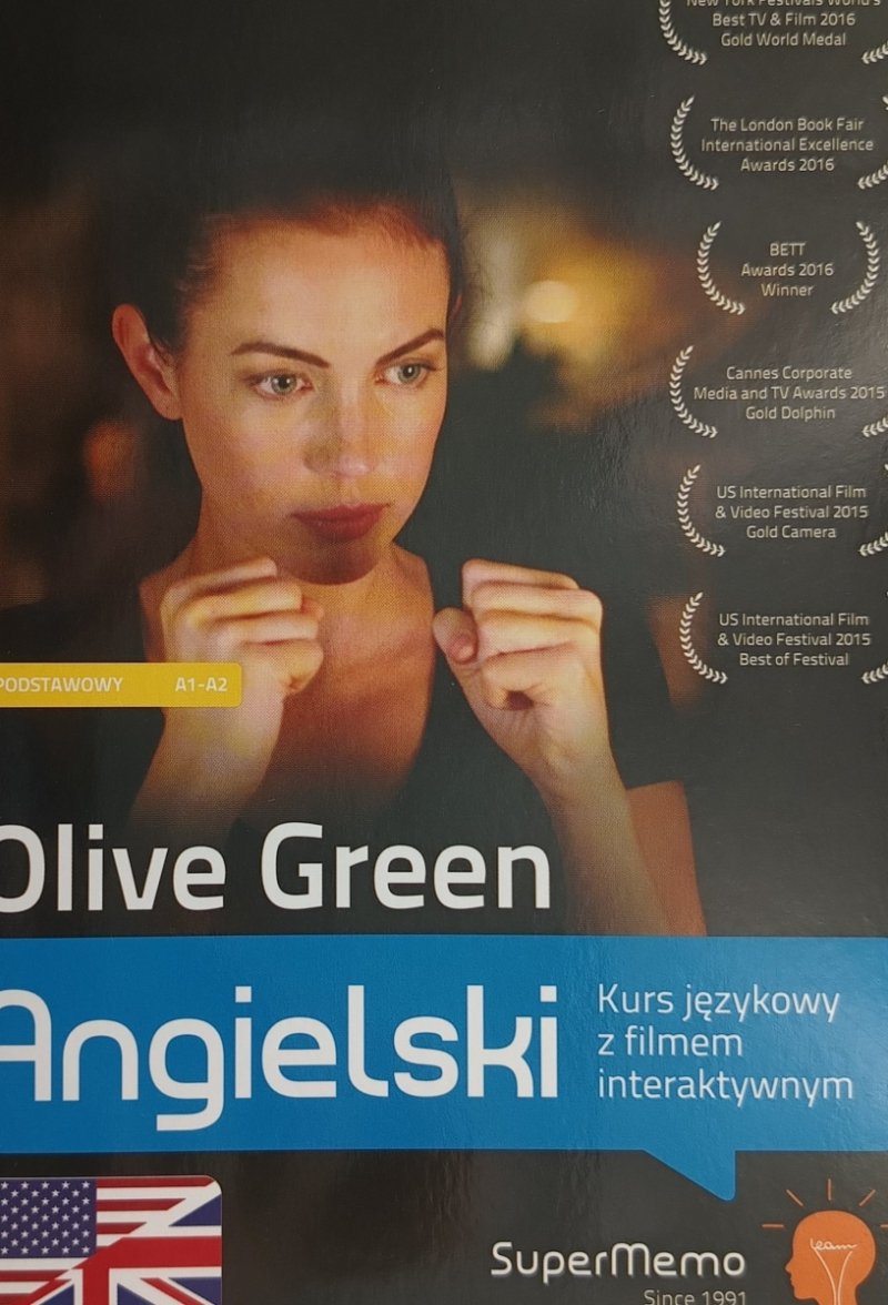 ANGIELSKI. KURS JĘZYKOWY Z FILMEM INTERAKTYWNYM - Olive Green. Bez płyty