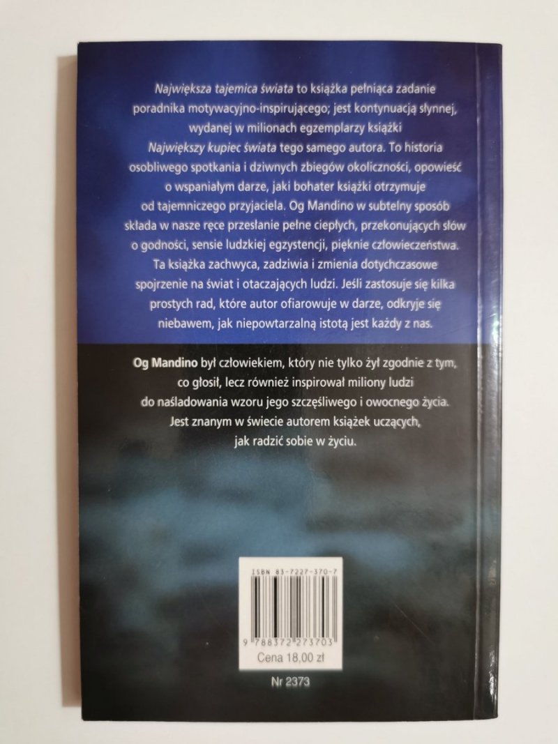 NAJWIĘKSZA TAJEMNICA ŚWIATA - Og Mandino 2000