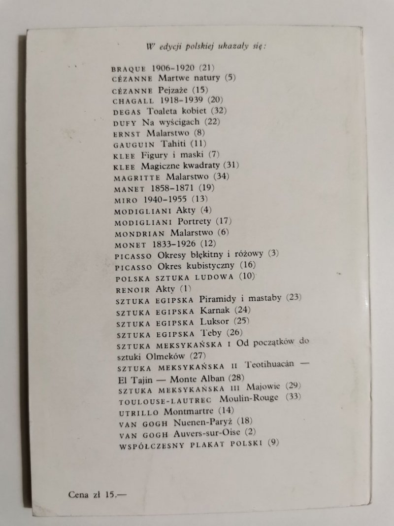MAŁA ENCYKLOPEDIA SZTUKI NR 30 SZTUKA MEKSYKAŃSKA 1976