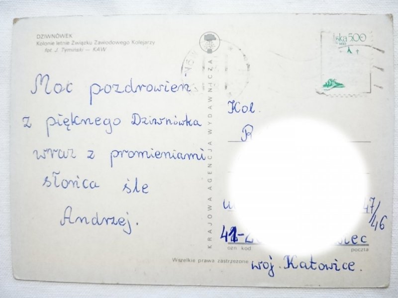 DZIWNÓWEK. KOLONIE LETNIE ZWIĄZKU ZAWODOWEGO KOLEJARZY FOT. TYMIŃSKI