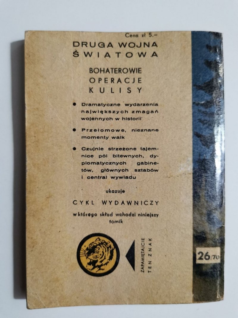 ŻÓŁTY TYGRYS: KWADRAT 36-12 - Aleksander Wereski 1970