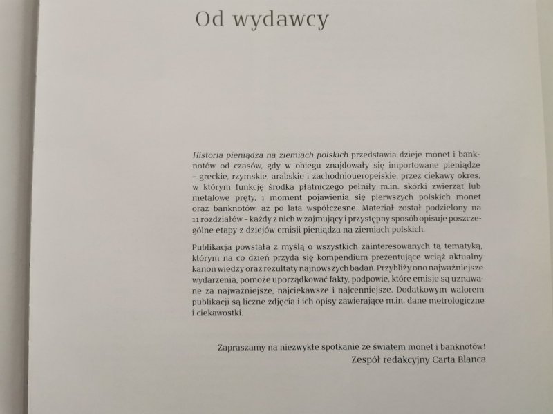 HISTORIA PIENIĄDZA NA ZIEMIACH POLSKICH - Adam Dylewski