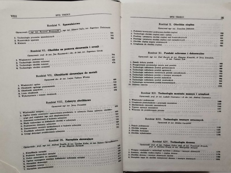 PORADNIK INŻYNIERA. MECHNIKA TOM 3 ZAGADNIENIA TECHNOLOGICZNE 1970