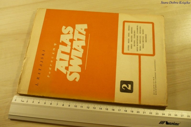 PODRĘCZNY ATLAS ŚWIATA 2 - L. Ratajski (1956)