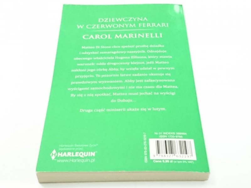 DZIEWCZYNA W CZERWONYM FERRARI - Carol Marinelli 