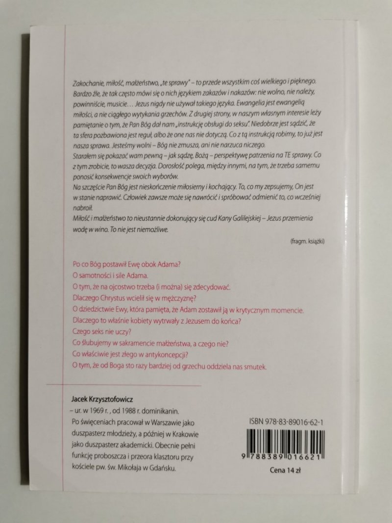 MĘŻCZYZNĄ I KOBIETĄ STWORZYŁ NAS. CZY NIE MÓGŁ PROŚCIEJ? - Jacek Krzysztofowicz OP 