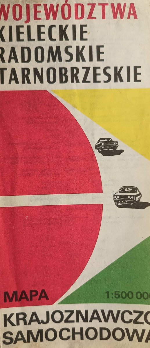 WOJEWÓDZTWA KIELECKIE RADOMSKIE TARNOBRZESKIE 1:500000