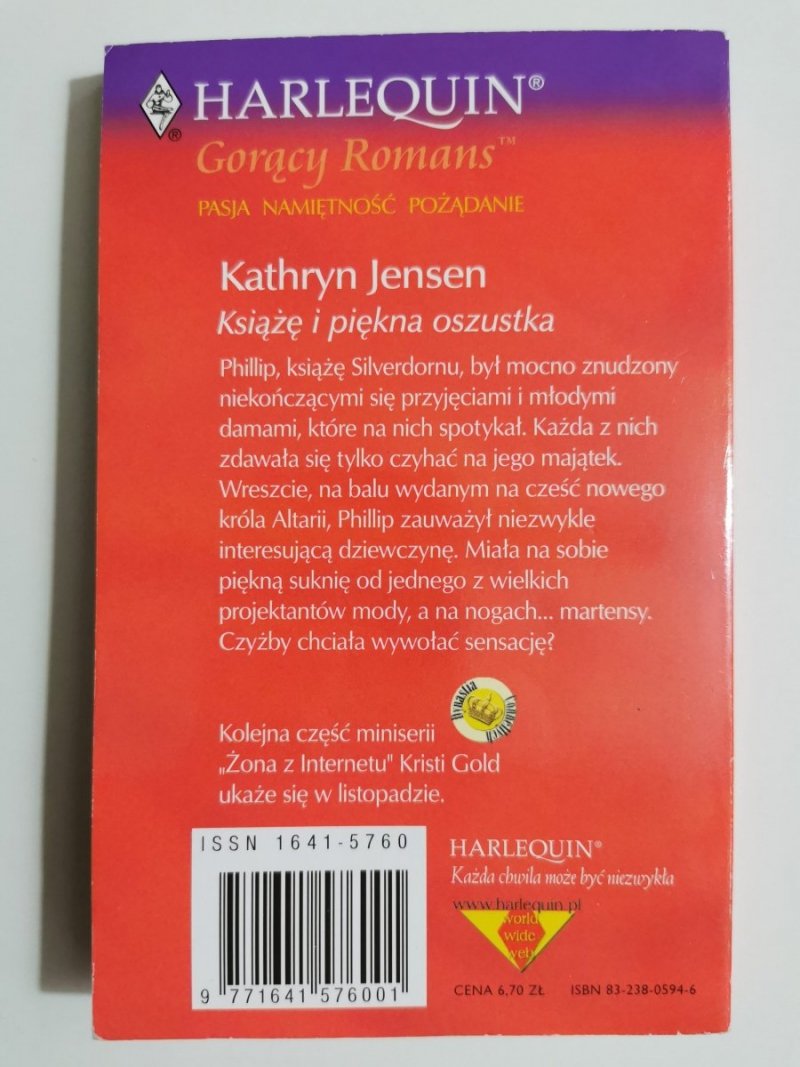 KSIĄŻĘ I PIĘKNA OSZUSTKA - Kathryn Jensen 2003