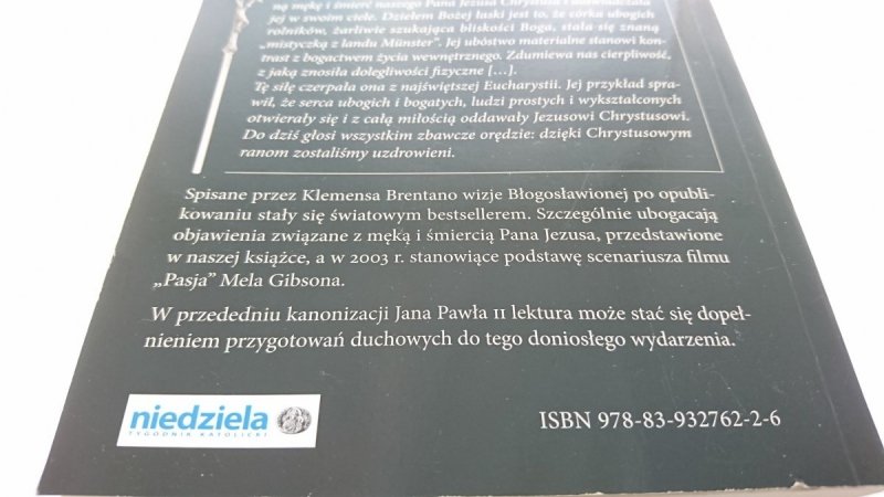 PASJA WG OBJAWIEŃ BŁ. ANNY KATARZYNY EMMERICH 2014