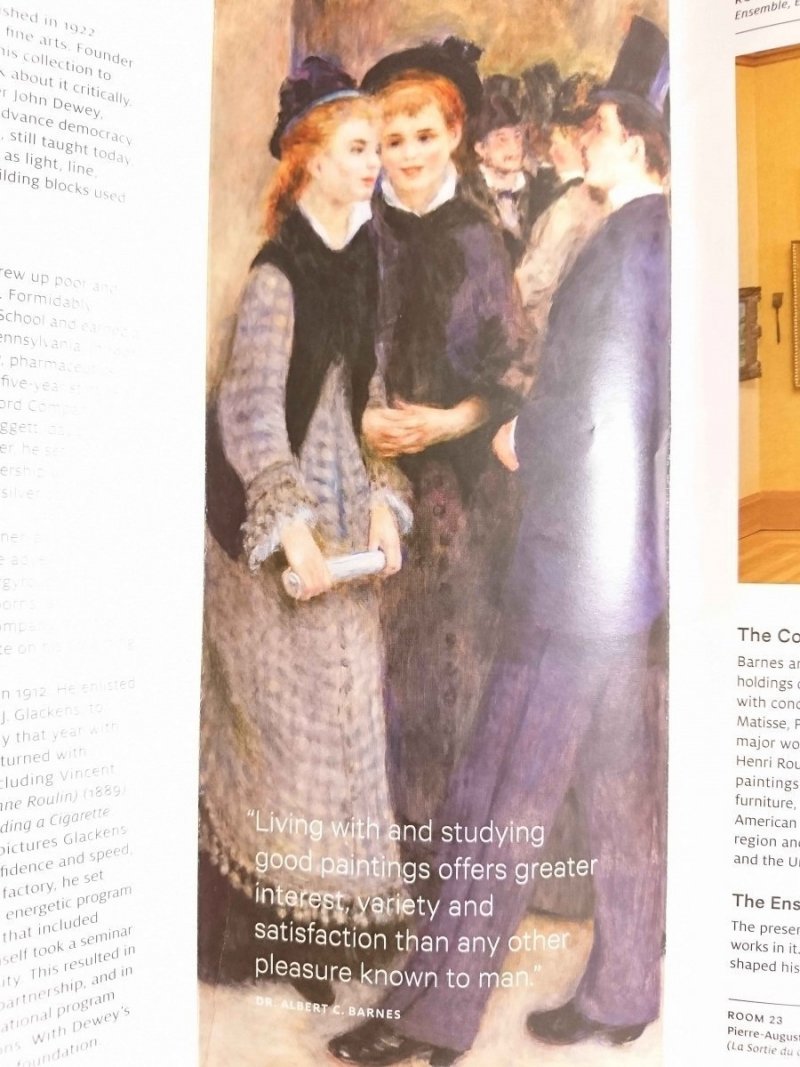 THE BARNES FOUNDATION. MAP AND VISITOR GUIDE