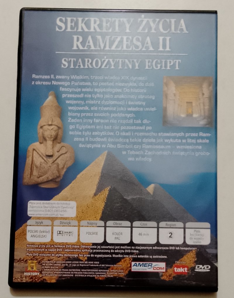 DVD. SEKRETY ŻYCIA RAMZESA II