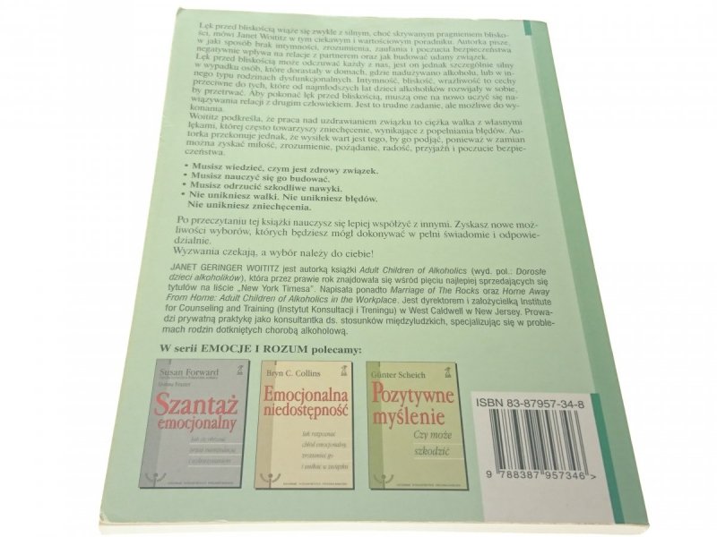 LĘK PRZED BLISKOŚCIĄ - Janet G. Woititz 2000