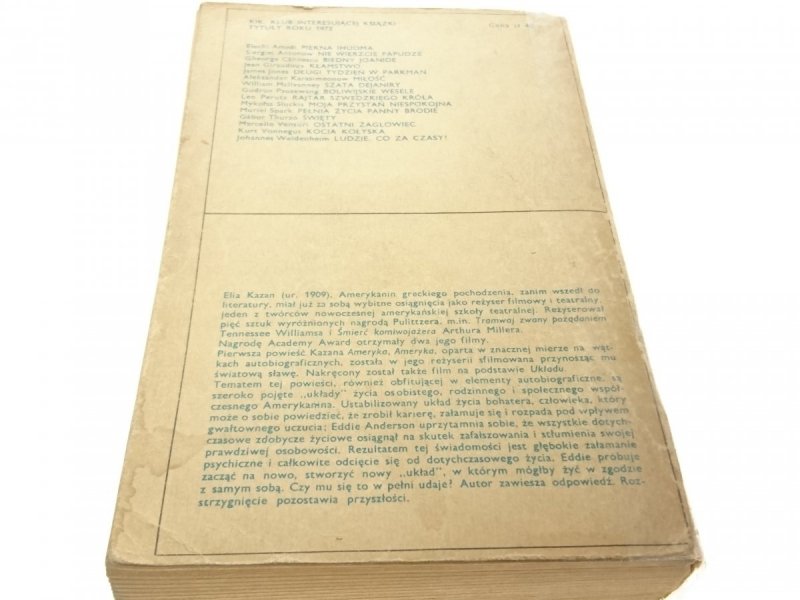 UKŁAD - Elia Kazan 1972
