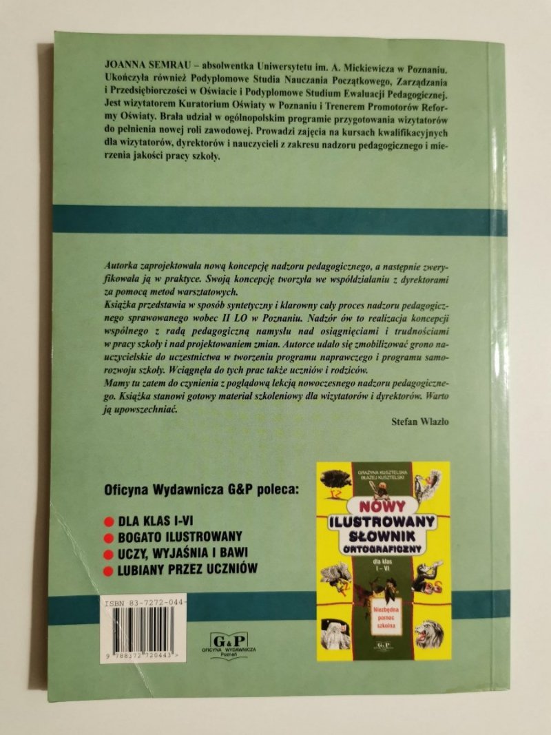 MIERZENIE JAKOŚCI PROGRAM ROZWOJU SZKOŁY. RAPORT